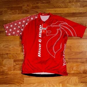 Women’s Size 3XL Cycle Jersey Red And White Cyclexafe Brand New Cycle Jersey